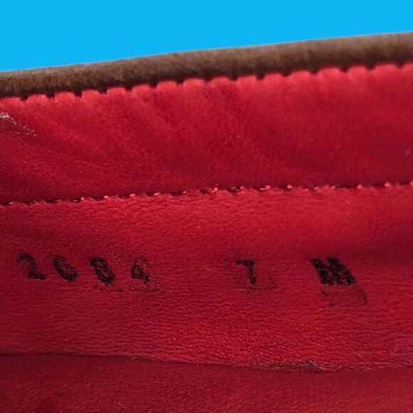 ROBERT ZUR Saddle Brown Sz 7M True Glove Leather Driving Loafer Slip On Moccasin - Picture 6 of 16